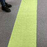 Viskestykker vævet efter opskrift i Auning vævernes kalender 2021