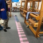 To tørklæder, trend 16/2 bomuld, uld som islæt i det blå og bomuld i det lyserøde